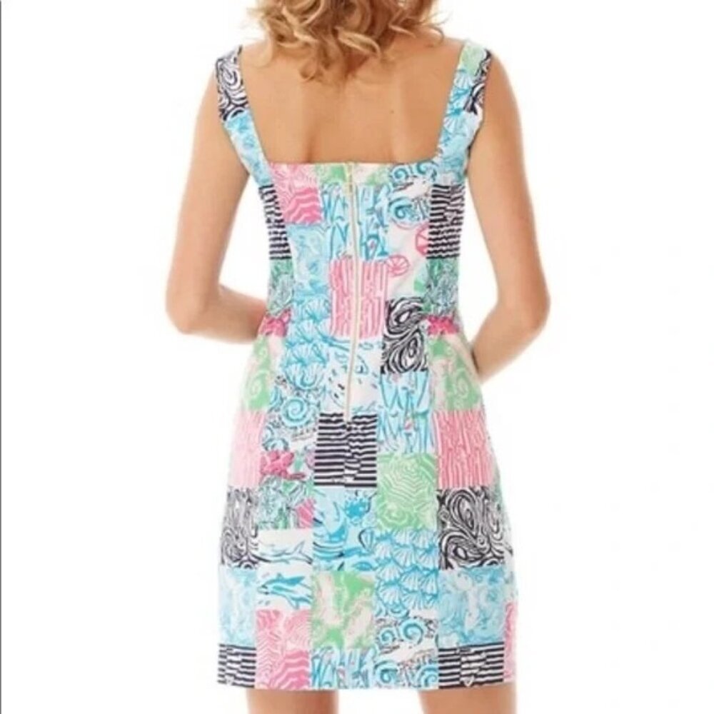 Lilly Pulitzer Idi Shift Patchwork Dress Size 0 - image 2